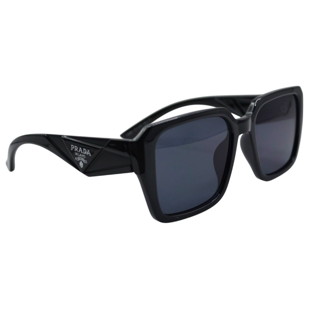 Prada Women’s Sunglasses | Black Frame | Gray Lenses | 55-20-144 | Italy - Picture 11 of 13